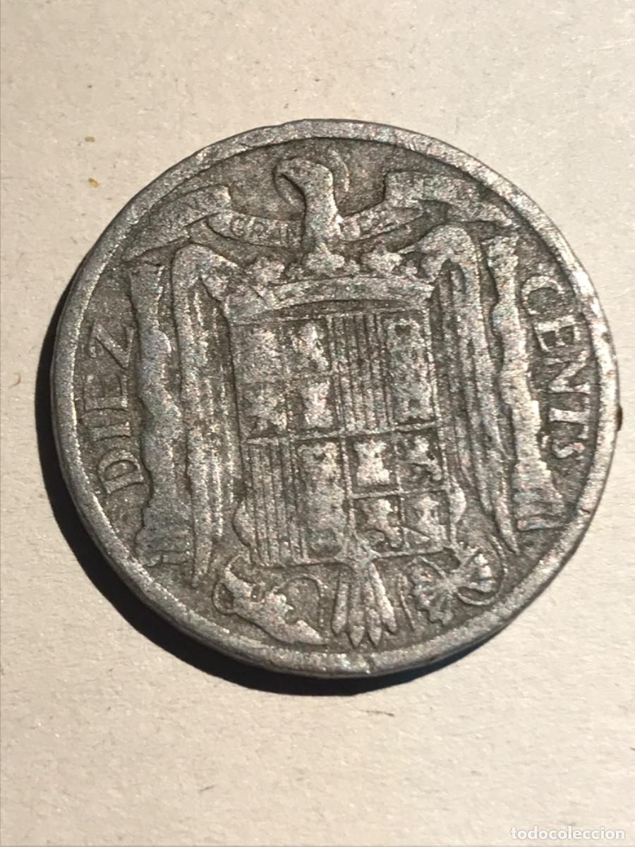 Monedas Franco: MONEDA. Espa&ntilde;a, 1940. 10 c&eacute;ntimos - Foto 2