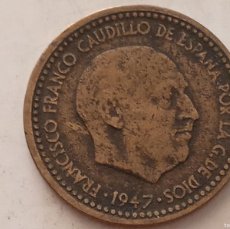 Monedas Franco: ESTADO ESPAÑOL 1 PESETA 1947 *52. VER FOTOS DE LAS ESTRELLAS (M115). Lote 397459579