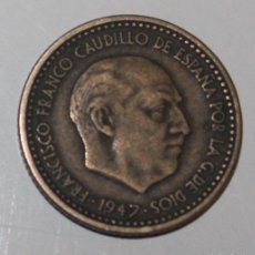 Monedas Franco: MONEDA 1 PESETA 1947 ESTRELLA 49 ( LA DE LA FOTO). Lote 398170119