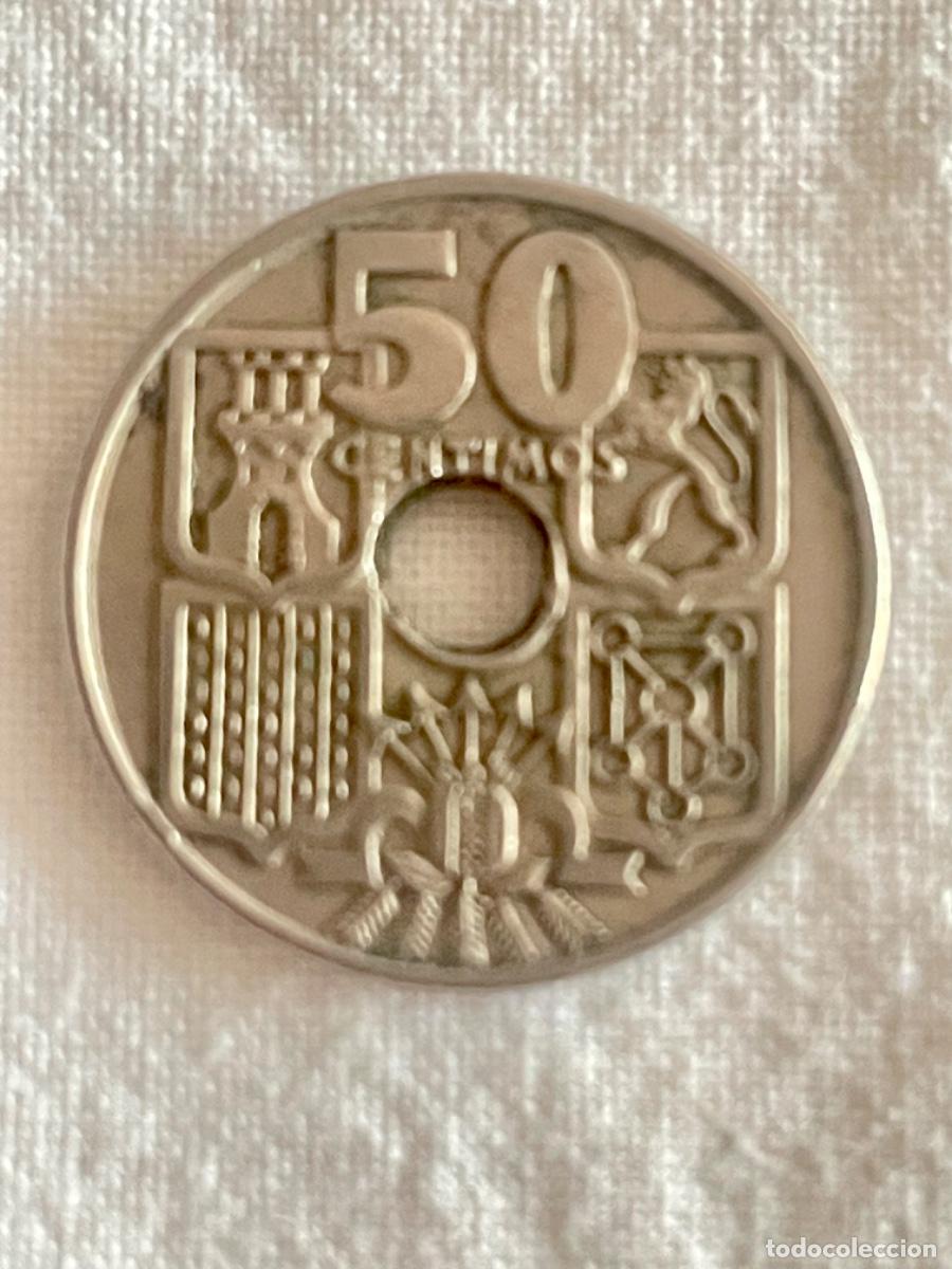 Monedas Franco: MONEDA DE 50 CENTIMOS A&Ntilde;O 1949*56 - Foto 2