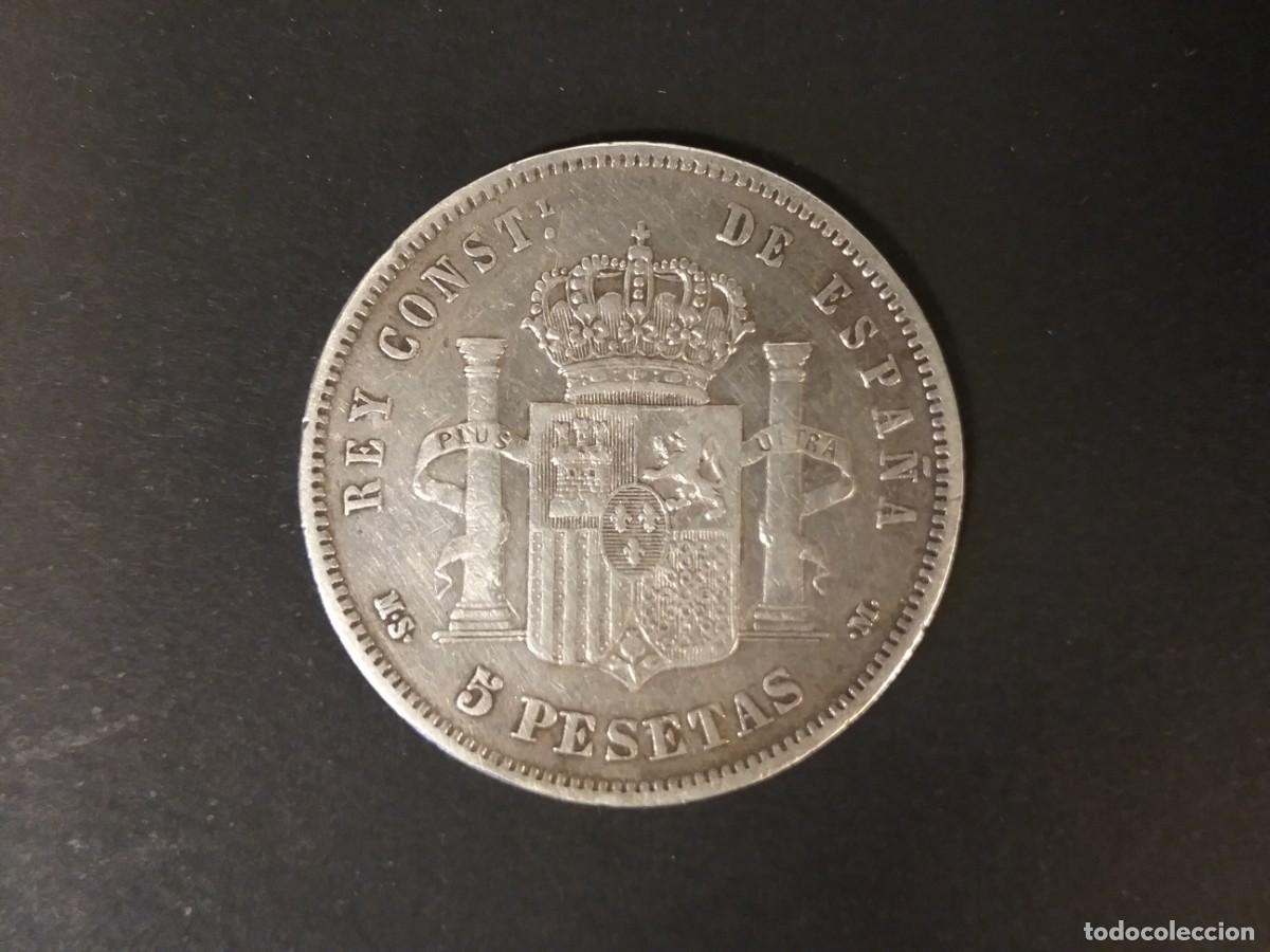 Monedas Franco: MONEDA DE 5 PESETAS DE PLATA - Foto 3