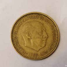 Monedas Franco: 1 PESETA, FRANCO ,1963, ESTRELLAS- 19-64* MBC. Lote 400223534