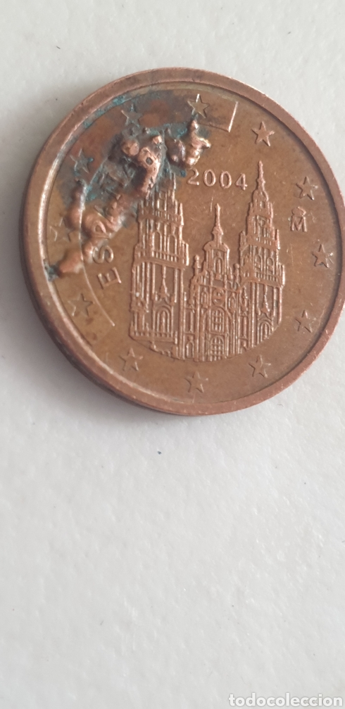 Monedas Franco: Moneda 2 centimos con exceso de metal - Foto 1