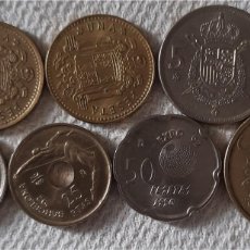 Monedas Franco: LOTE DE 13 MONEDAS ESPAÑOLAS. ÉPOCAS FRANQUISTA Y CARLISTA. Lote 400924379