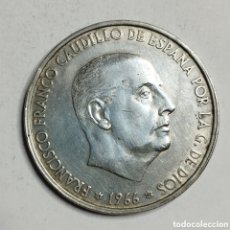 Monedas Franco: FRANCO 100 PESETAS 1966 . PLATA.ESTRELLAS 19-66.. Lote 400924734