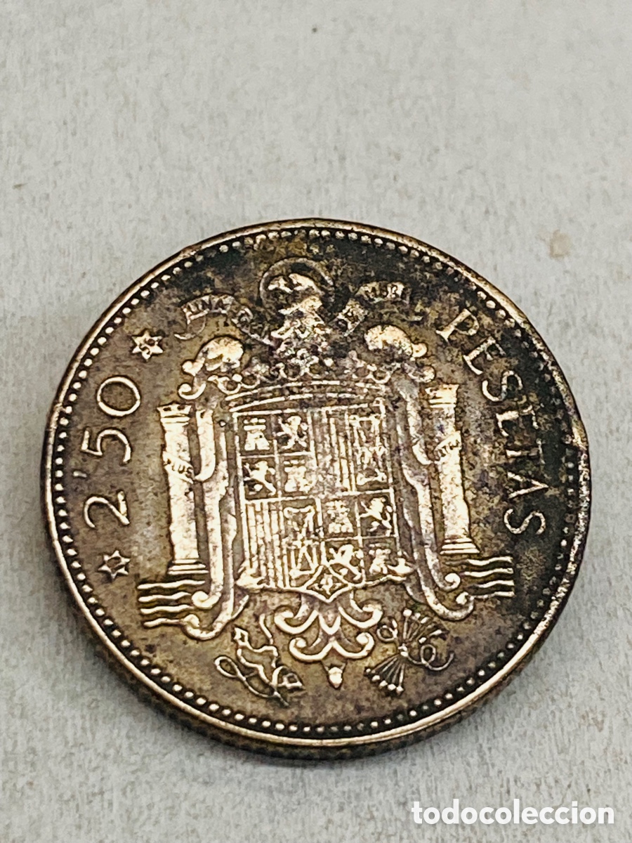 Monedas Franco: Moneda 2,5 pesetas 1953 - Foto 2