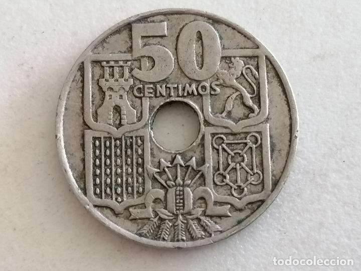 Monedas Franco: MONEDA 50 CENTIMOS 1949, ESTRELLAS 19-62 - Foto 3