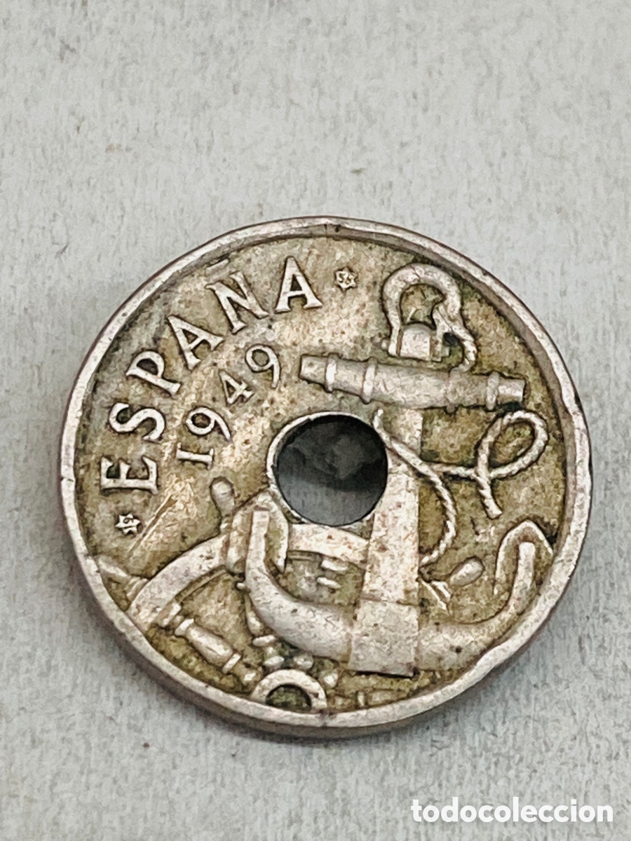 Monedas Franco: Moneda 50 c&eacute;ntimos 1949 - Foto 2