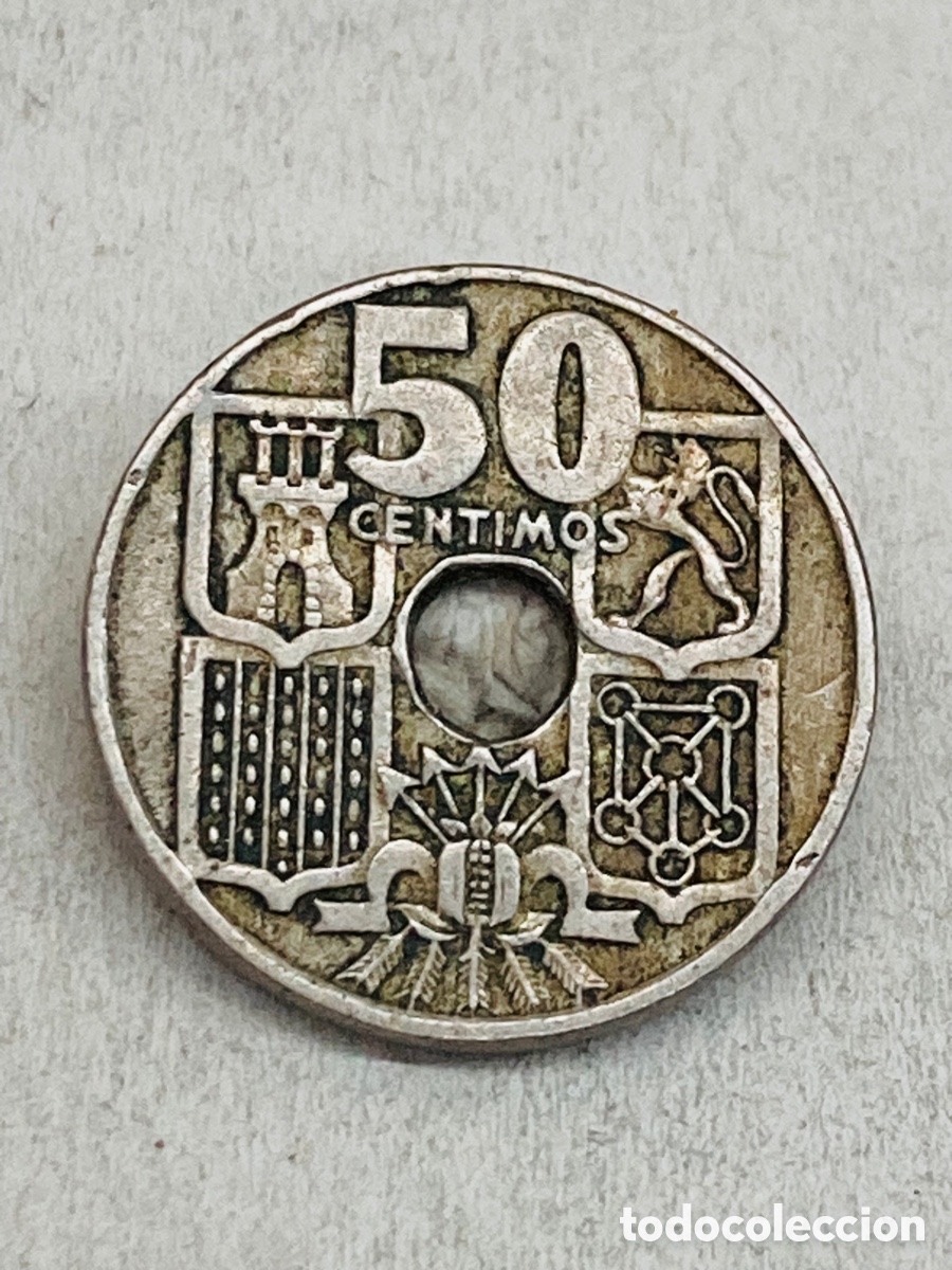 Monedas Franco: Moneda 50 c&eacute;ntimos 1949 - Foto 1