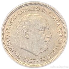Monedas Franco: ESPAÑA. FRANCISCO FRANCO. 50 PESETAS. 1.957*71. Lote 401327824