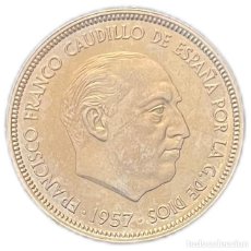 Monedas Franco: ESPAÑA. FRANCISCO FRANCO. 50 PESETAS. 1.957*75. PROOF. Lote 401328719