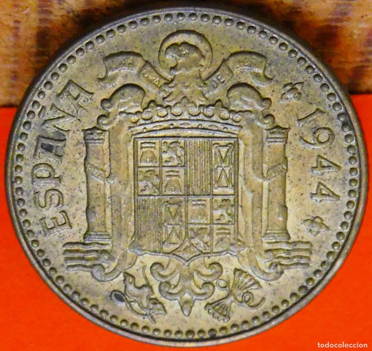 Monedas Franco: ESPA&Ntilde;A, PESETA, 1944. B.UNC. - Foto 1