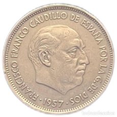 Monedas Franco: ESPAÑA. FRANCISCO FRANCO. 25 PESETAS. 1.957*71