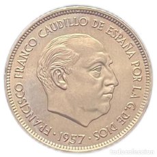 Monedas Franco: ESPAÑA. FRANCISCO FRANCO. 25 PESETAS. 1.957*72