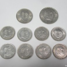 Monedas Franco: LOTE DE MONEDAS DE 50, 25 Y 5 PESETAS. 1958, 1965, 1974 Y 1975.. Lote 401841284