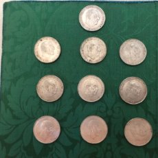 Monedas Franco: LOTE DIEZ MONEDAS DE 100 PESETAS FRANCO. PLATA.. Lote 402216384