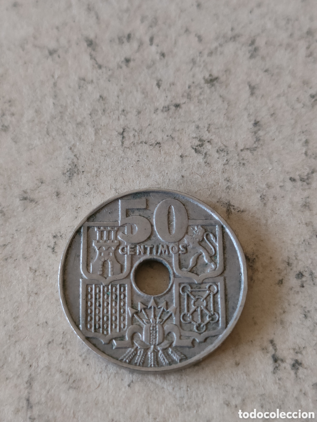 Monedas Franco: 50 c&eacute;ntimos de peseta 1963 - Foto 2