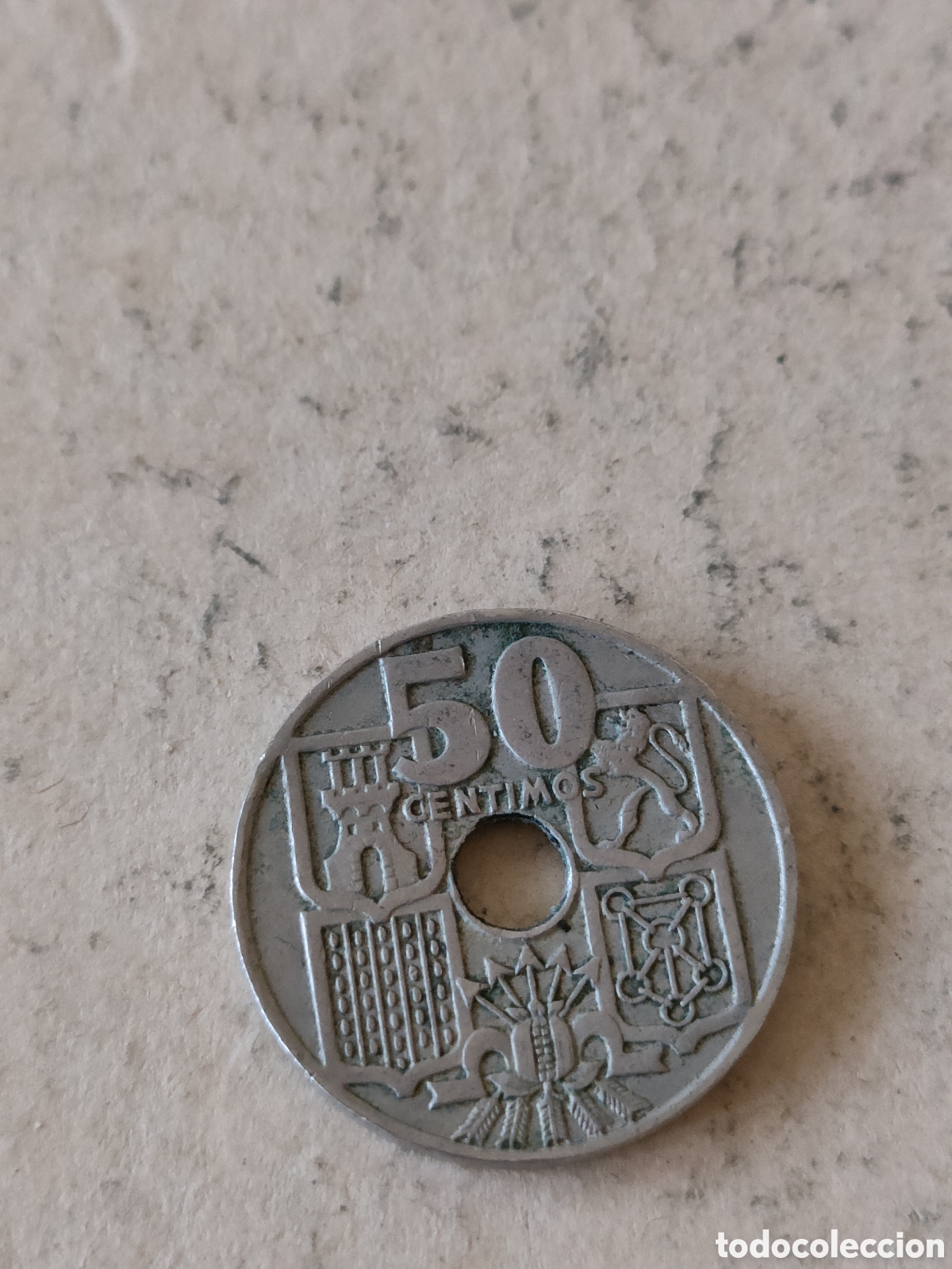 Monedas Franco: 50 c&eacute;ntimos 1949 estrella 62 - Foto 2
