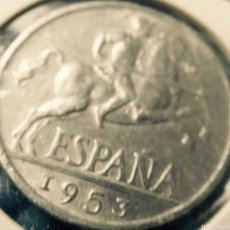 Monete Franco: MONEDA DE DIEZ CÉNTIMOS (LA PERRA GORDA) ALUMINIO, 1953