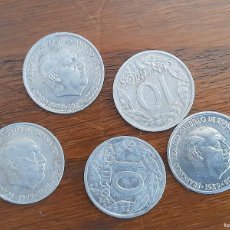 Monedas Franco: 5 MONEDAS DE 10 CENTIMOS 1959 ALUMINIO FRANCO/LAUREL. Lote 402458299