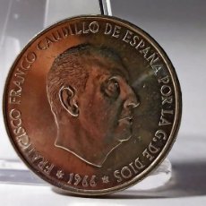 Monedas Franco: FRANCO 100 PESETAS 1966*19-70, BRILLO ORIGINAL, PRUEBA DE LA TIRA DE 1971, ESCASA.. Lote 402811004