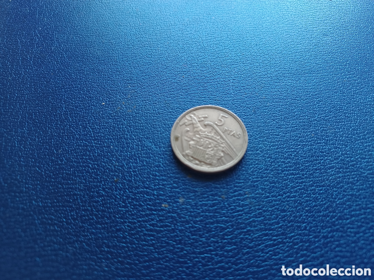 Monedas Franco: Moneda 5 pesetas 1957 - Foto 1