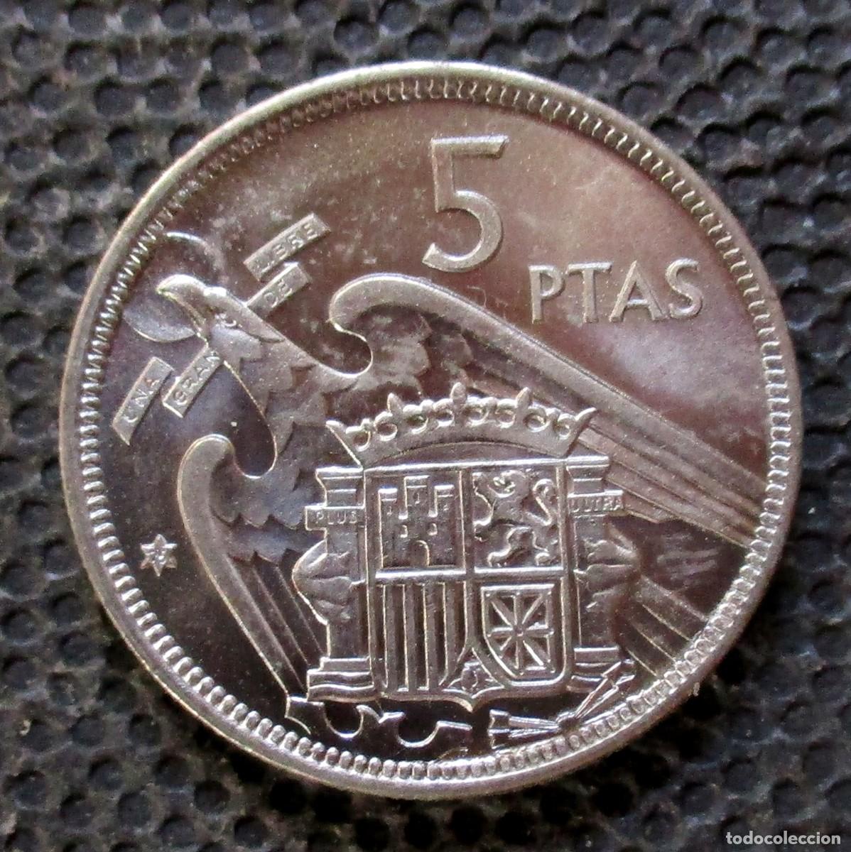 Monedas Franco: 5 PESETAS 1957 *75* SIN CIRCULAR - Foto 1