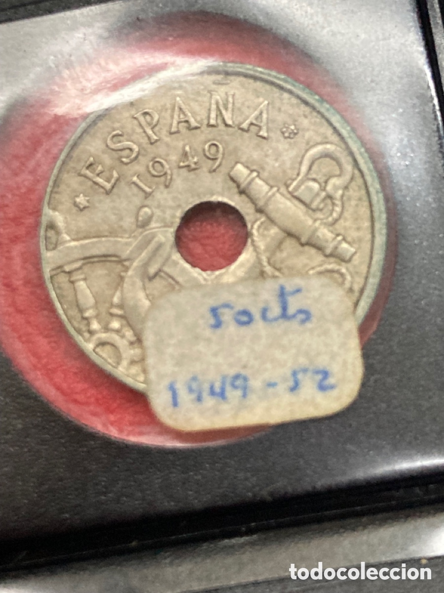 Monedas Franco: Colecci&oacute;n de monedas 50 Cts 1946 E52 - Foto 2