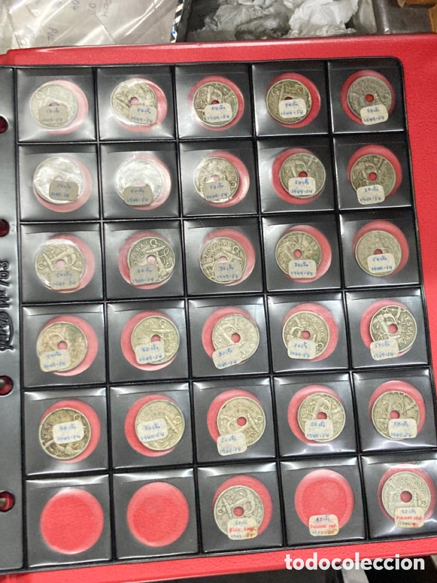 Monedas Franco: Colecci&oacute;n de monedas 50 Cts 1949 E54 - Foto 1
