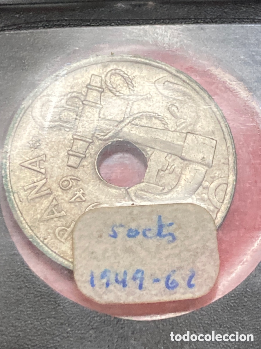 Monedas Franco: Colecci&oacute;n de monedas 50 Cts 1949 E62 - Foto 2
