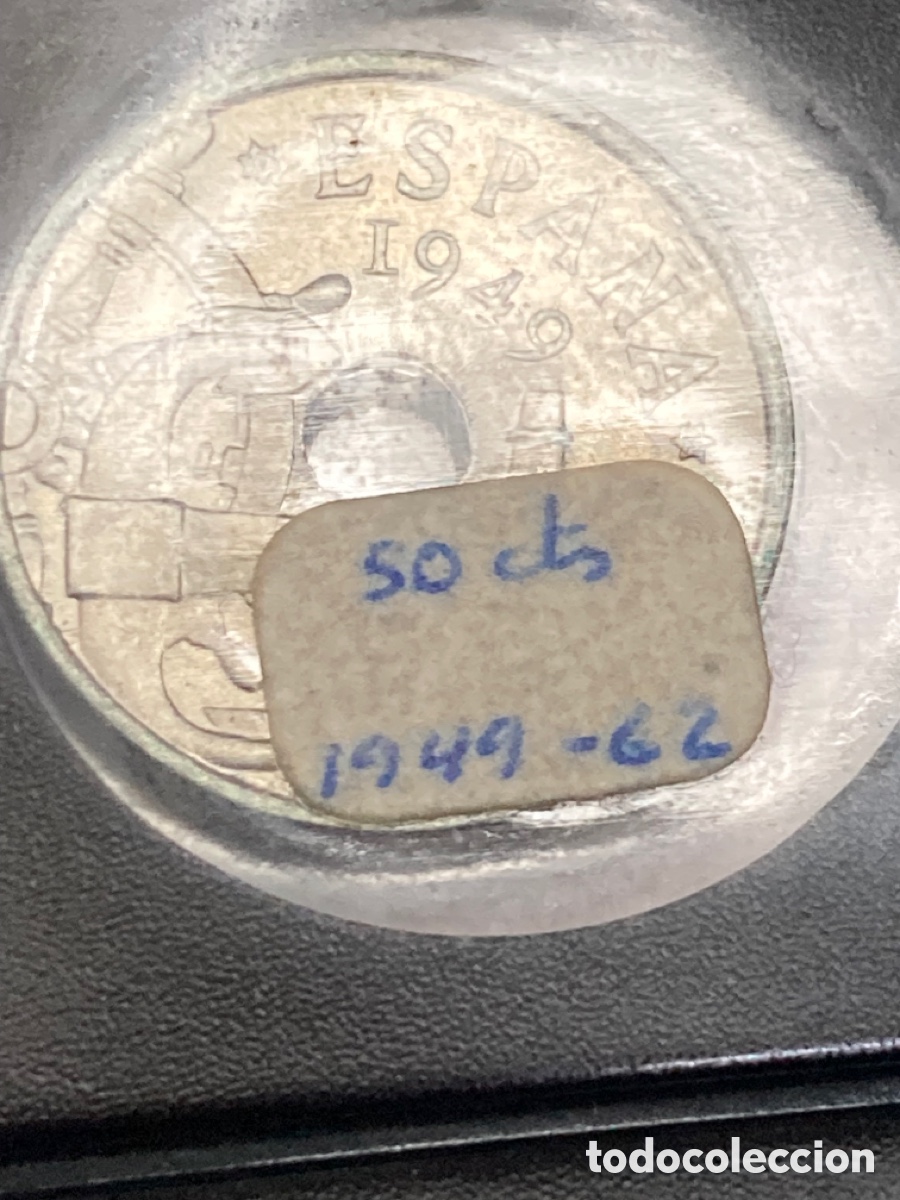 Monedas Franco: Colecci&oacute;n de monedas 50Cts 1949 E62 - Foto 2