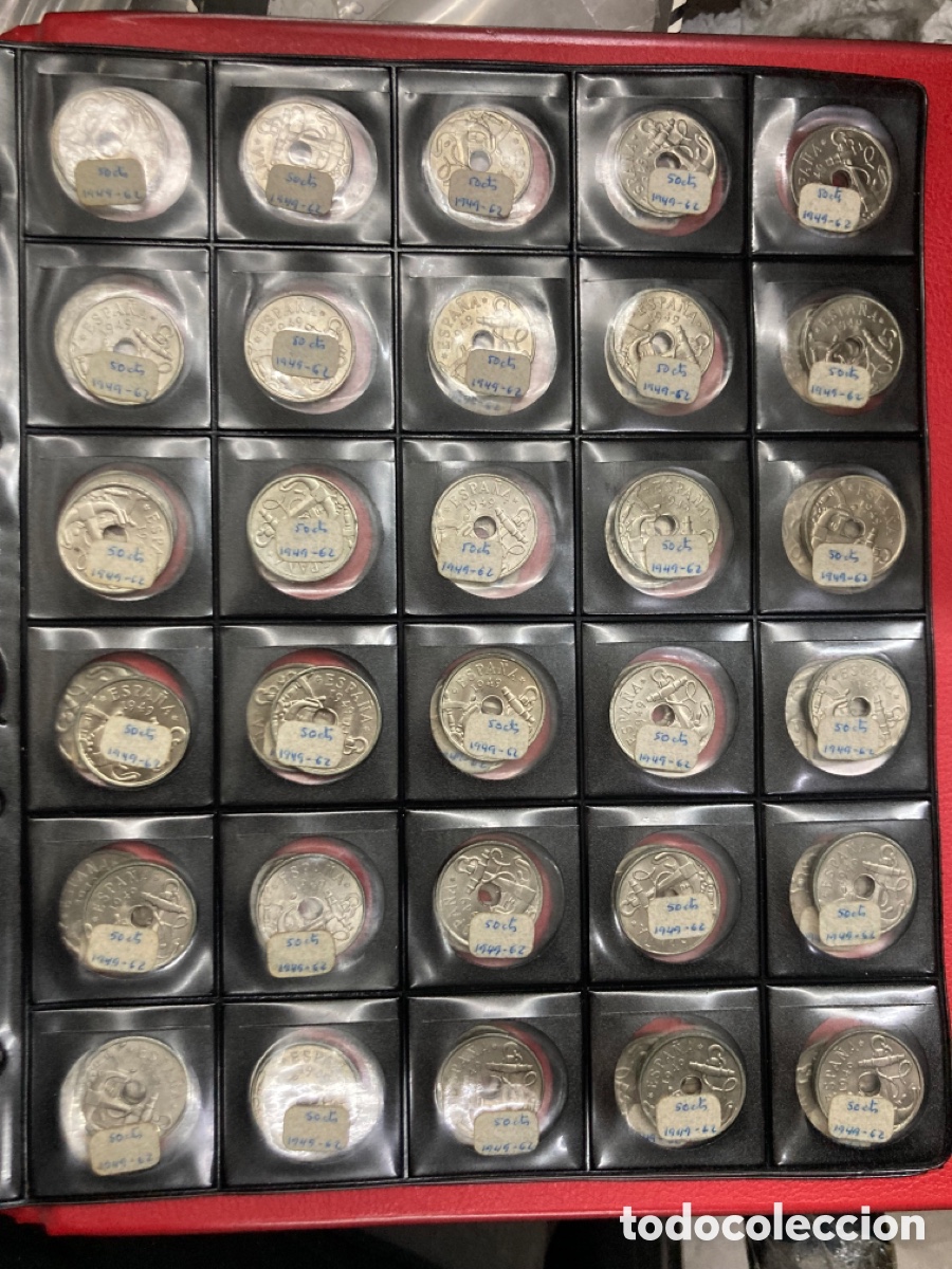 Monedas Franco: Colecci&oacute;n de monedas 50Cts 1949 E62 - Foto 1