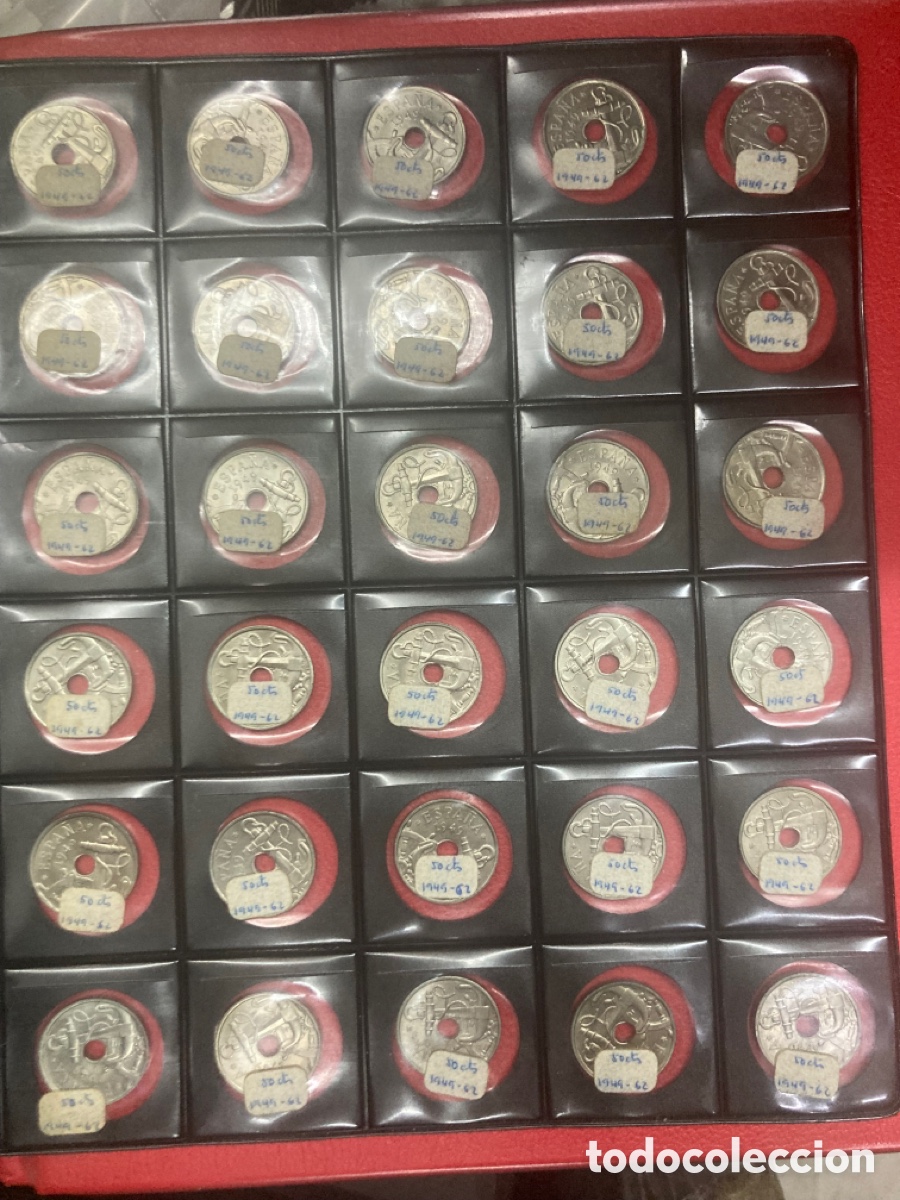 Monedas Franco: Colecci&oacute;n de monedas 50 Cts 1949 E62 - Foto 1
