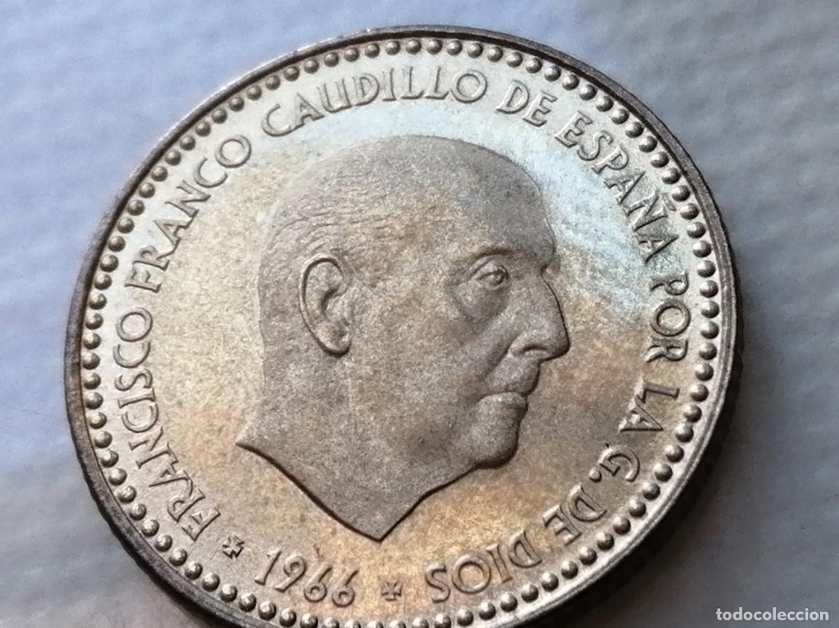Monedas Franco: 1 PESETA 1966 / 74. PROOF. - Foto 2
