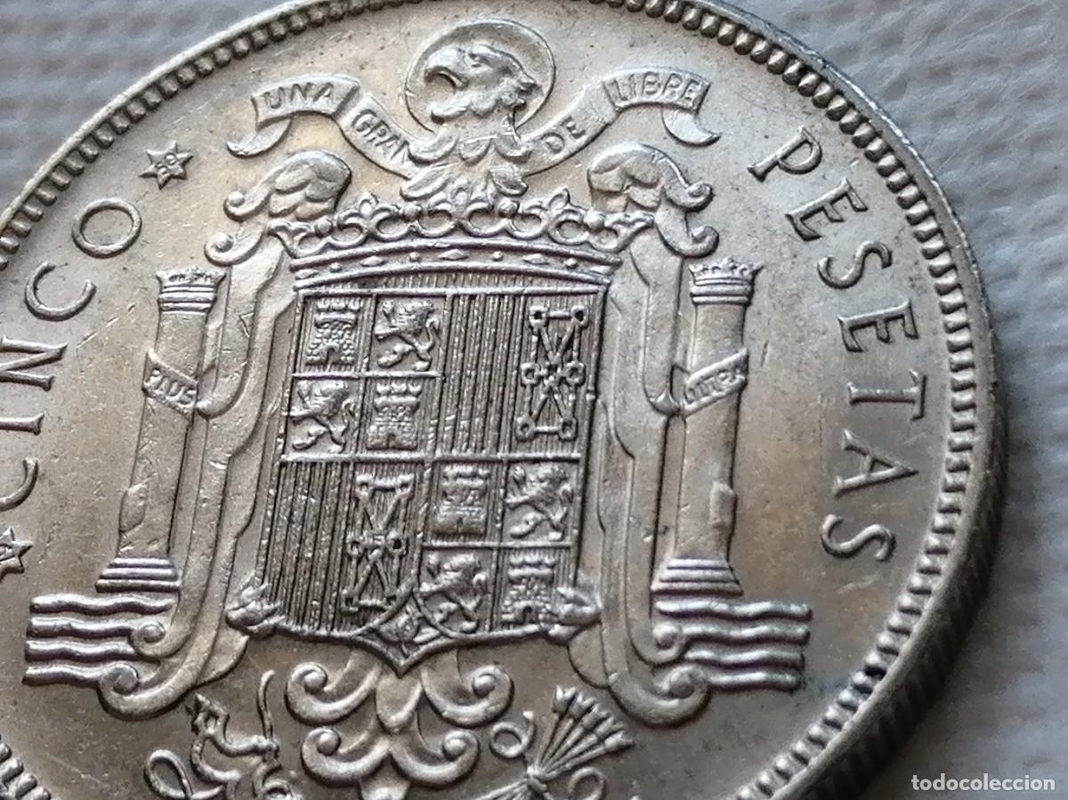 Monedas Franco: 5 PESETAS 1949 / 50. SC-. - Foto 4