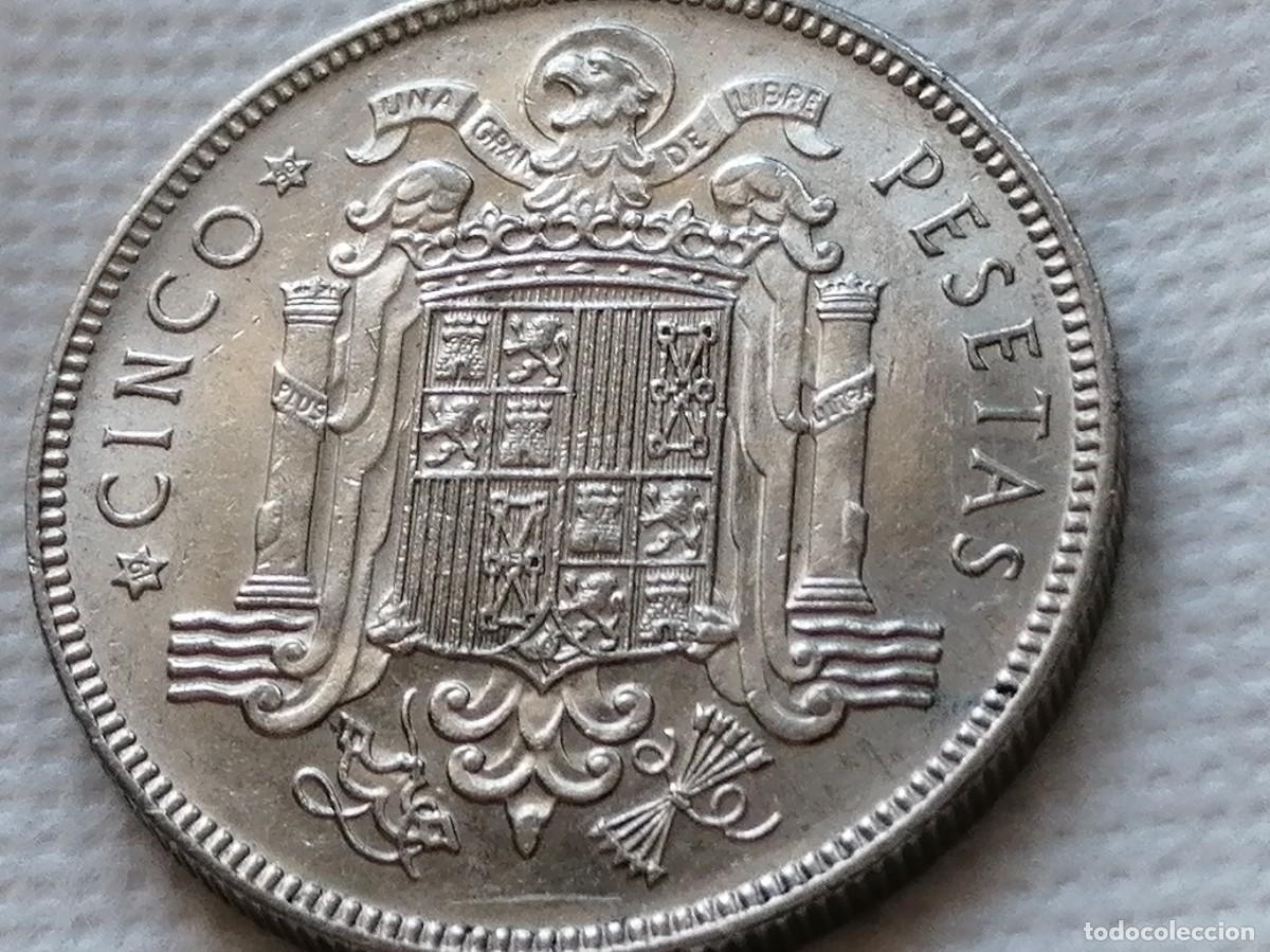 Monedas Franco: 5 PESETAS 1949 / 50. SC-. - Foto 5