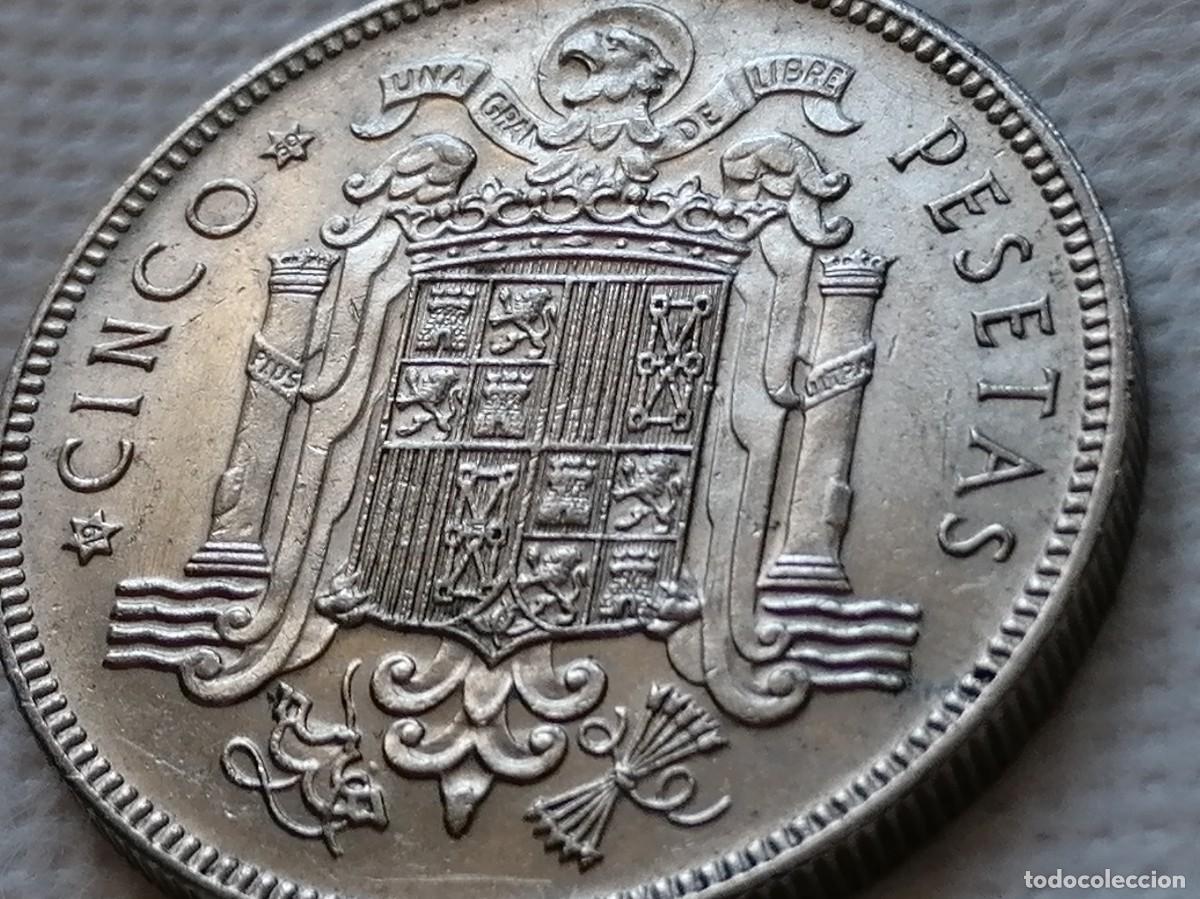 Monedas Franco: 5 PESETAS 1949 / 50. SC-. - Foto 7