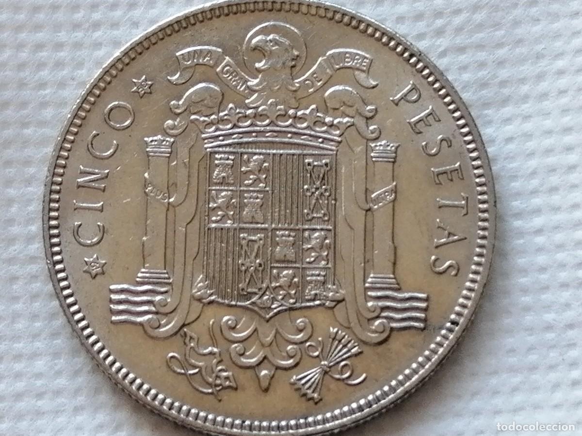 Monedas Franco: 5 PESETAS 1949 / 50. SC-. - Foto 11