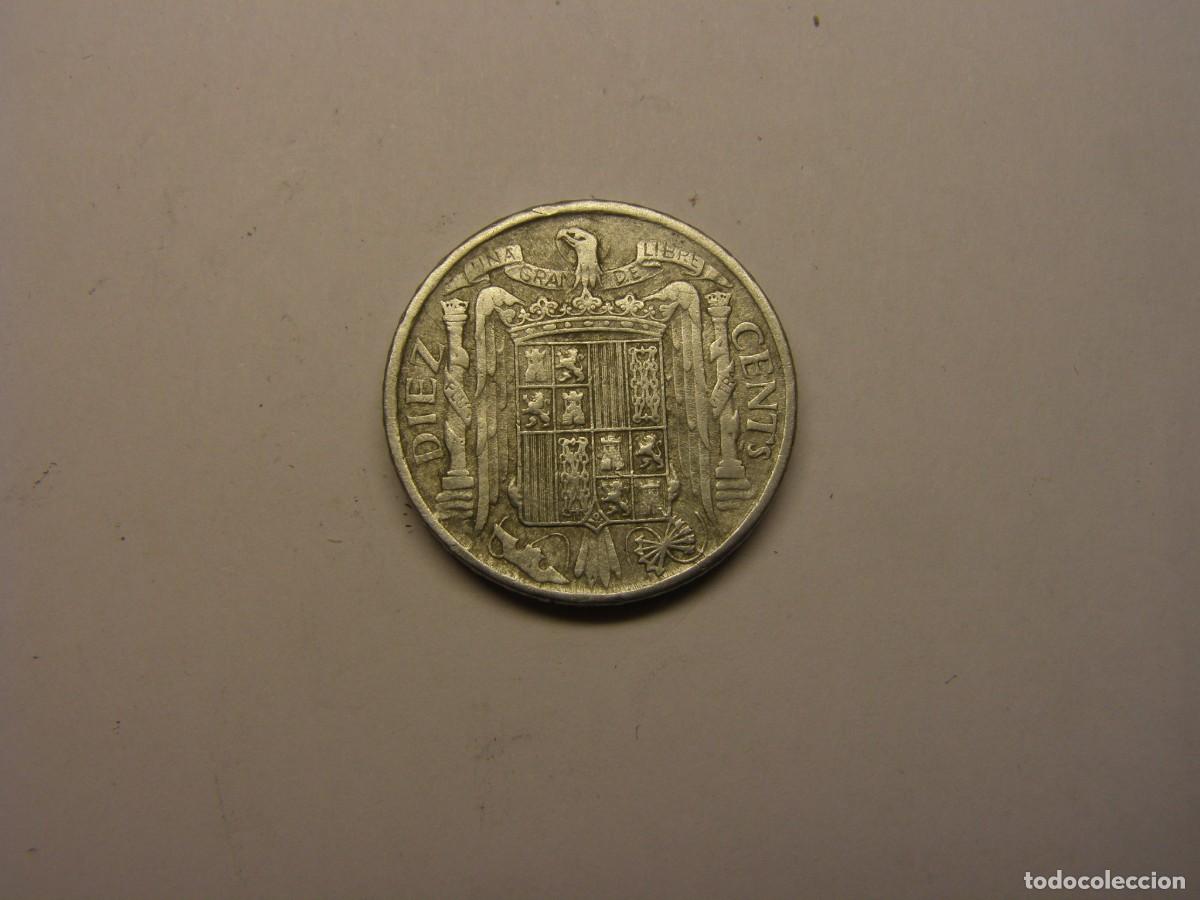 Monedas Franco: Moneda 10 c&eacute;ntimos a&ntilde;o 1945. - Foto 2