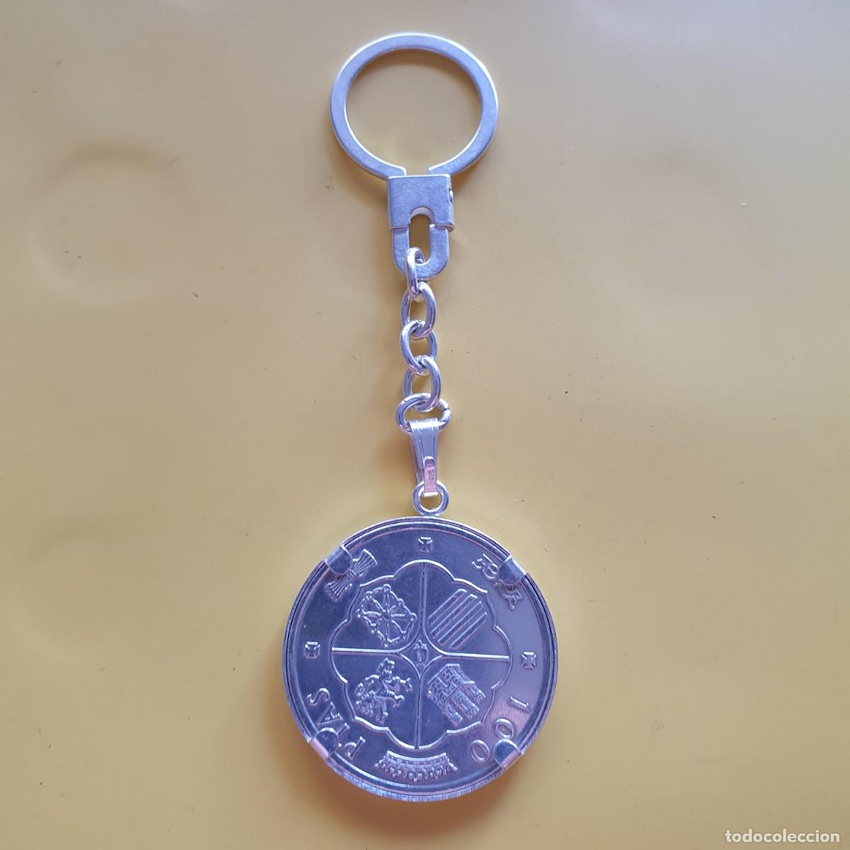 Monedas Franco: llavero con moneda de plata - Foto 2