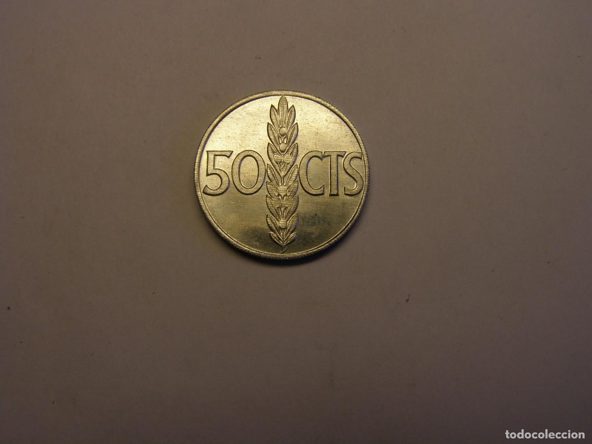 Monedas Franco: Moneda de 50 c&eacute;ntimos a&ntilde;o 1966 * 73. Sin circular. - Foto 3