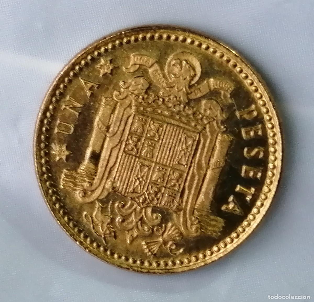 Monedas Franco: 1 PESETA 1966 /75 PROOF. - Foto 2
