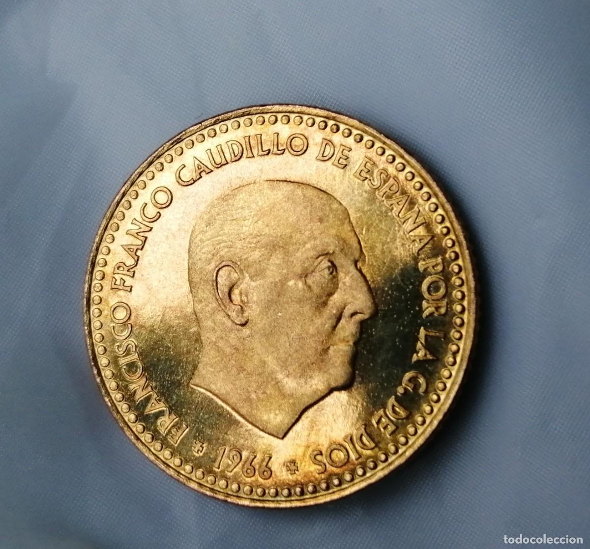 Monedas Franco: 1 PESETA 1966 /75 PROOF. - Foto 6
