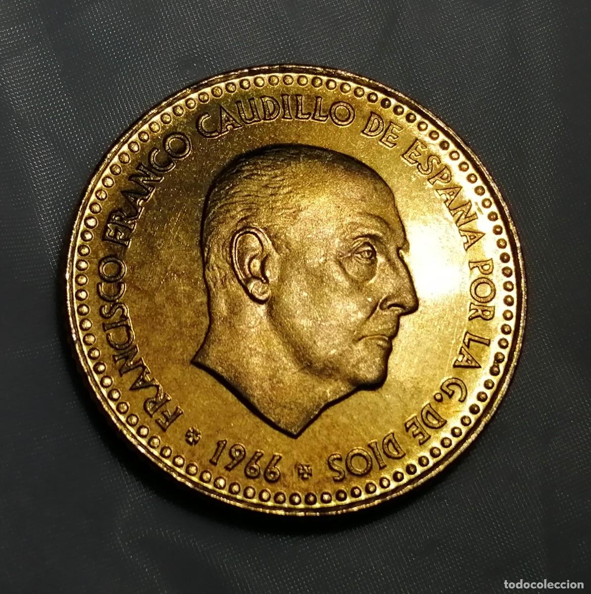 Monedas Franco: 1 PESETA 1966 /75 PROOF. - Foto 7