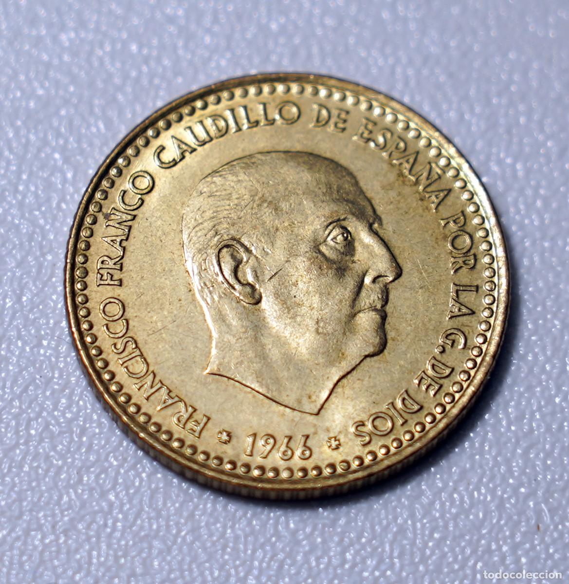 Monedas Franco: Peseta 1966 estrella 75 - Foto 1
