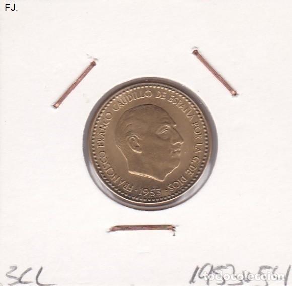 Monedas Franco: Moneda 1 Pta 1953*54 E Espa&ntilde;ol. S/C. - Foto 1