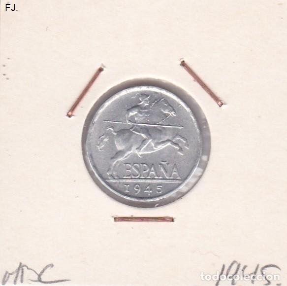 Monedas Franco: Moneda 5 Cents 1945 E Espa&ntilde;ol. Mbc - Foto 1