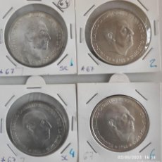 Monedas Franco: MONEDA PLATA 100 PESETAS 1966*67 SC