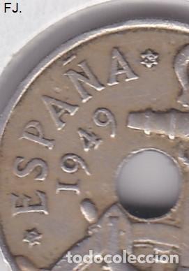 Monedas Franco: Moneda 50 Cents 1949*62 E Espa&ntilde;ol. Mbc. - Foto 2