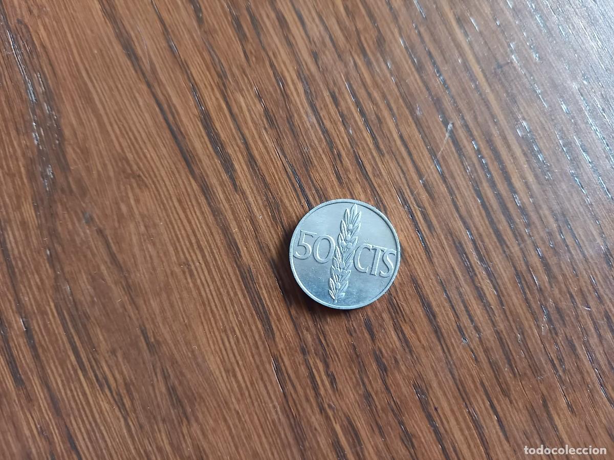 Monedas Franco: moneda de 50 c&eacute;ntimos de Franco a&ntilde;o 1966. - Foto 2